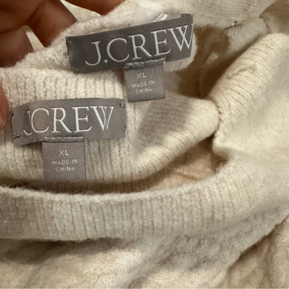 J crew Supersoft cropped cable-knit sweater-tank set
 Heather natural nwot - Picture 7 of 7